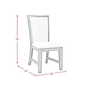 Grady Dining Slat Back Side Chair Black (2 Per Pack)