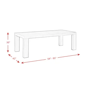 Grady Rectangle Dining Table Black