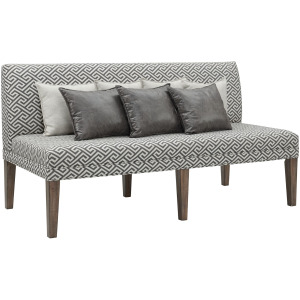 Gramercy Dining Three Seat Sofa w/Seven Pillows