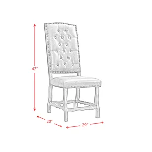 Gramercy Dining Curved Leg Side Chair (2pcs Per Carton)