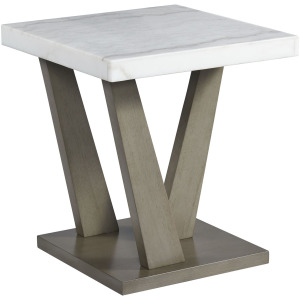 Greta Square End Table in grey