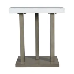 Greta Square End Table in grey