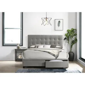 Hacienda Queen Storage Bed W/Tacoma Grey CM 003