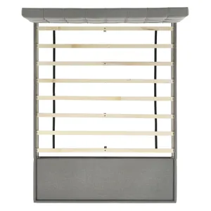 Hacienda Queen Storage Bed W/Tacoma Grey CM 003