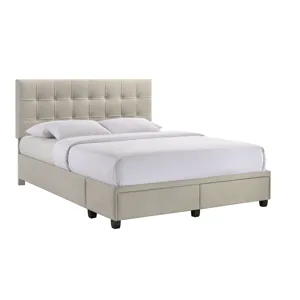 Hacienda Queen Storage Bed W/Tacoma Oak White CM 001