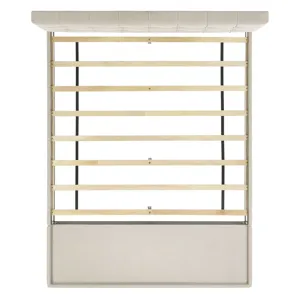 Hacienda Queen Storage Bed W/Tacoma Oak White CM 001