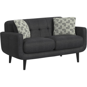 Hadley II Loveseat in Debussy Night with 2 Pillows