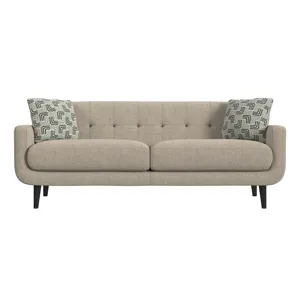 Hadley II Sofa in Debussy Cappuccino with 2 Pillows