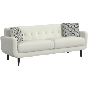 Hadley II Sofa in Debussy Ecru with 2 Pillows
