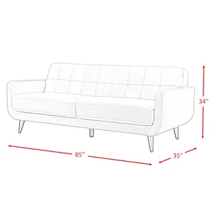 Hadley 4480 K/D Sofa Heirloom Charcoal (No Pillow)