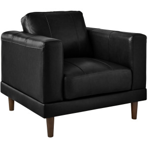 Hampton Chair In Fiero Black (Top Grain/PVC)