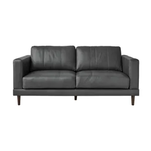 Hampton Loveseat in Fiero Charcoal (Top Grain / PVC)