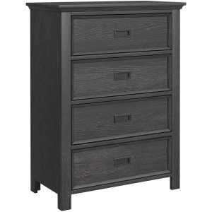 Hampton Kids 4-Drawer Chest in Charcoal