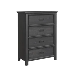 Hampton Kids 4-Drawer Chest in Charcoal