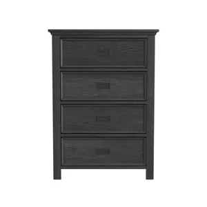 Hampton Kids 4-Drawer Chest in Charcoal