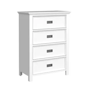 Hampton Kids 4-Drawer Chest in White