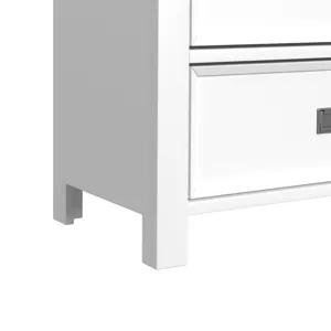 Hampton Kids 2-Drawer Nightstand with USB in White