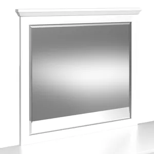 Hampton Kids Dresser and Mirror Set in White