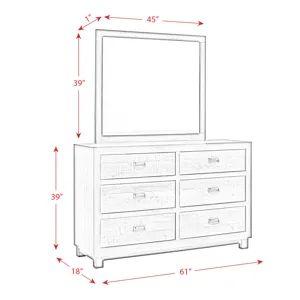 Harlington 6-Drawer Dresser w/ Mirror Set
