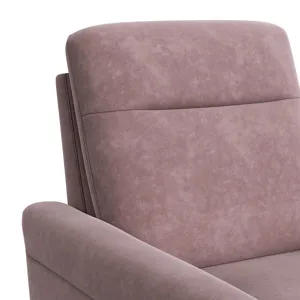 Hawk Accent Arm Chair with Memory foam in Radiance Blush & Espresso