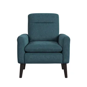Hawk Accent Arm Chair with Memory foam in Radiance Green & Espresso