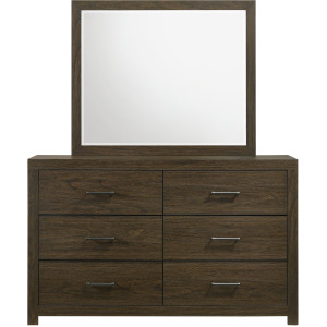 Hendricks Dresser & Mirror Grey Set