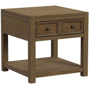 Heritage & Home End Table in Oak Brown
