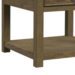 Heritage & Home End Table in Oak Brown