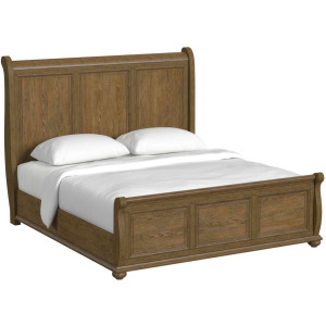 Heritage & Home King Sleigh Bed in Oak Brown