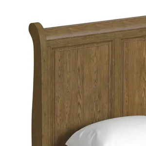 Heritage & Home King Sleigh Bed in Oak Brown