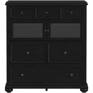 Heritage Door Chest in Black