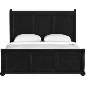 Heritage King Sleigh Bed in Black