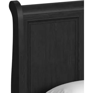 Heritage Queen Sleigh Bed in Black