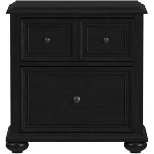 Heritage Nightstand with USBC in Black