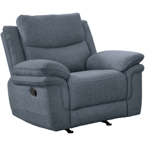 Hesperia Motion Recliner in Melange Blue