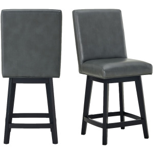 Hilson Counter Swivel Chair (2 per pack) in Grey