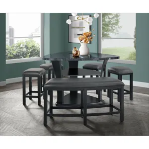 Hilson Counter Bench in Grey