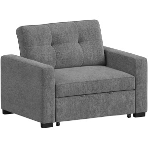 Homer Klicklak Chair W/Pull Out Bed in Clementine Grey