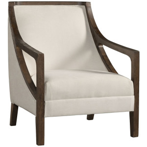 Hopkins Chair w/Brown Arm Columbia Natural