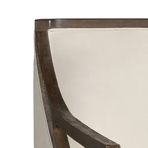 Hopkins Chair w/Brown Arm Columbia Natural
