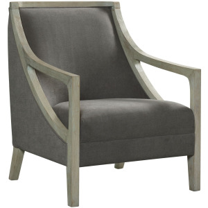 Hopkins Chair w/White Wash Arm Columbia Charcoal(ISTA 3)