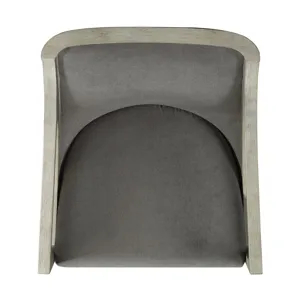 Hopkins Chair w/White Wash Arm Columbia Charcoal(ISTA 3)