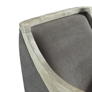 Hopkins Chair w/White Wash Arm Columbia Charcoal(ISTA 3)