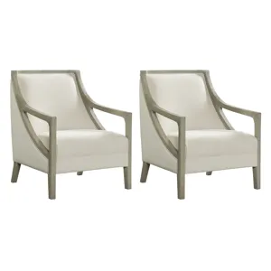 Hopkins Chair w/White Wash Arm Columbia Natural (ISTA 3)