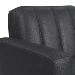 Horizon Chair with Wood Front in Pebble Navy