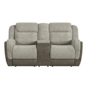 Hornet Motion Loveseat with Console in Rancho Taupe