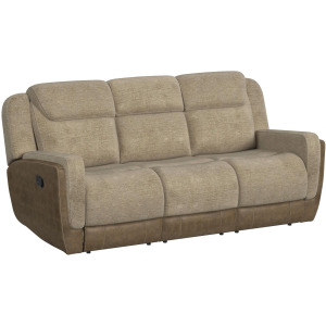 Hornet Motion Sofa with Drop Table and PWS in Rancho Beige