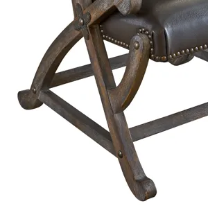 (L820) Hunter Chair & Ottoman- Brown