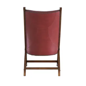 (L761) Hunter Chair and Ottoman - Cherry