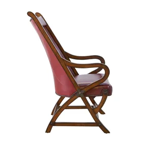 (L761) Hunter Chair and Ottoman - Cherry